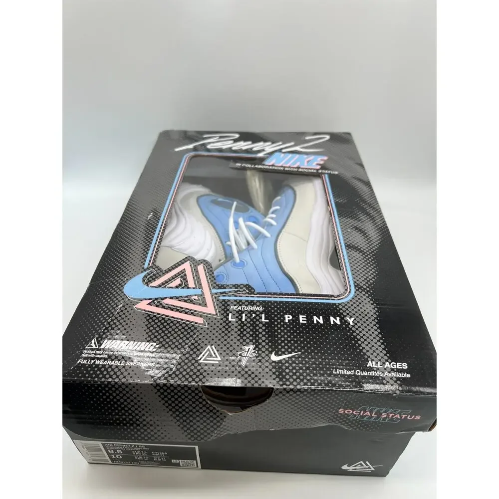 Nike Air Penny 2 Social Status Sneakers DM9132-100 Men's Size 8.5 New